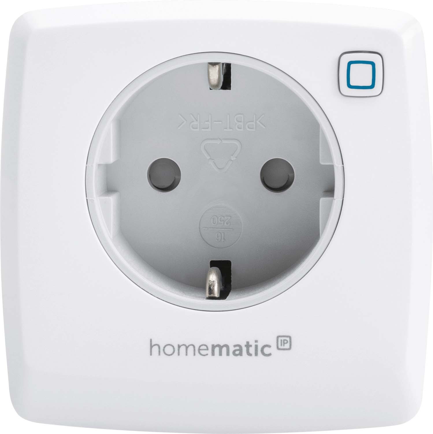 619543-3_HmIP-Dimmer-Steckdose-Phasenab-V_150327A0 jpg - Produktbild Vorderseite 619543-3_HmIP-Dimmer-Steckdose-Phasenab-V_150327A0 jpg - Produktbild Vorderseite